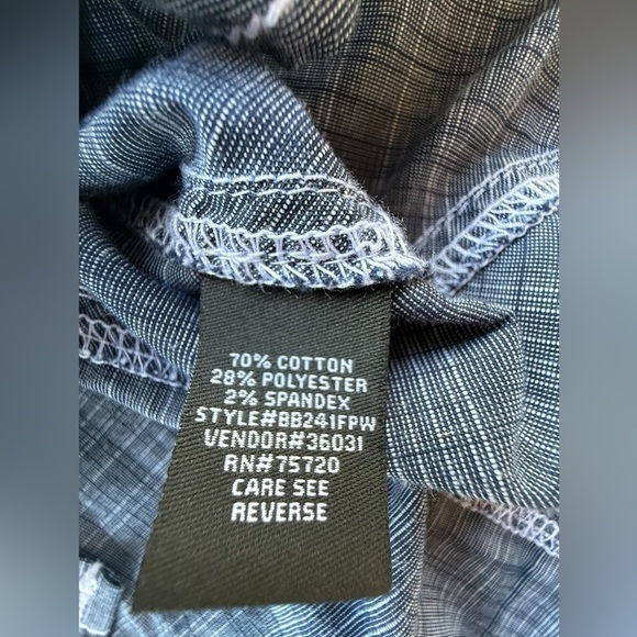 Buckle Black Men’s Wabash River Stretch Shirt Buttons Large Standard Fit - Picture 7 of 9